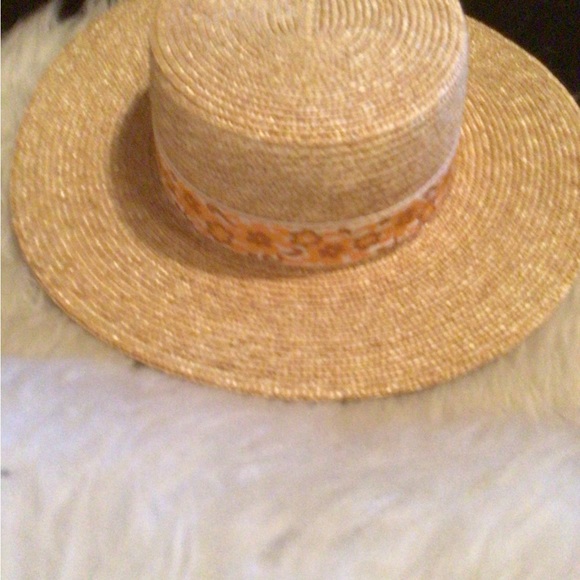 NEW! lack of Color Straw Magnolia boho boater - Picture 2 of 8